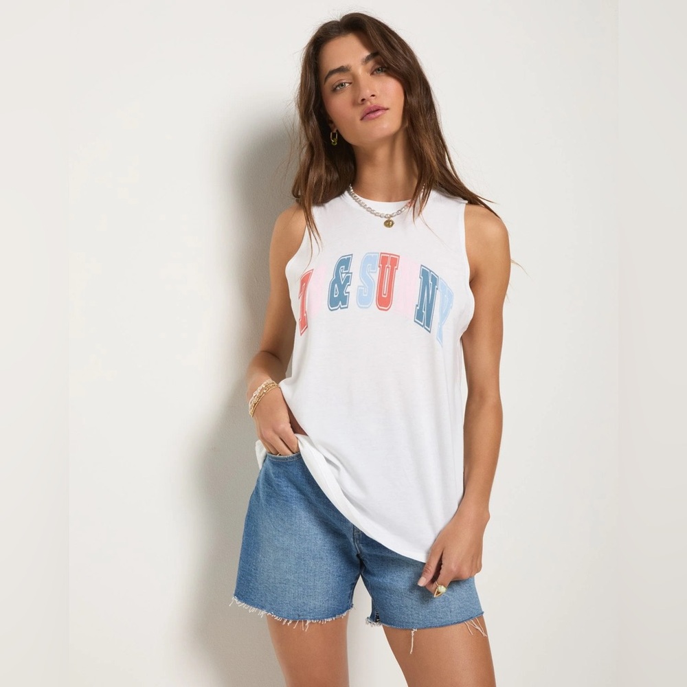 78&Sunny Grace Muscle Tank, Size: Large NWT